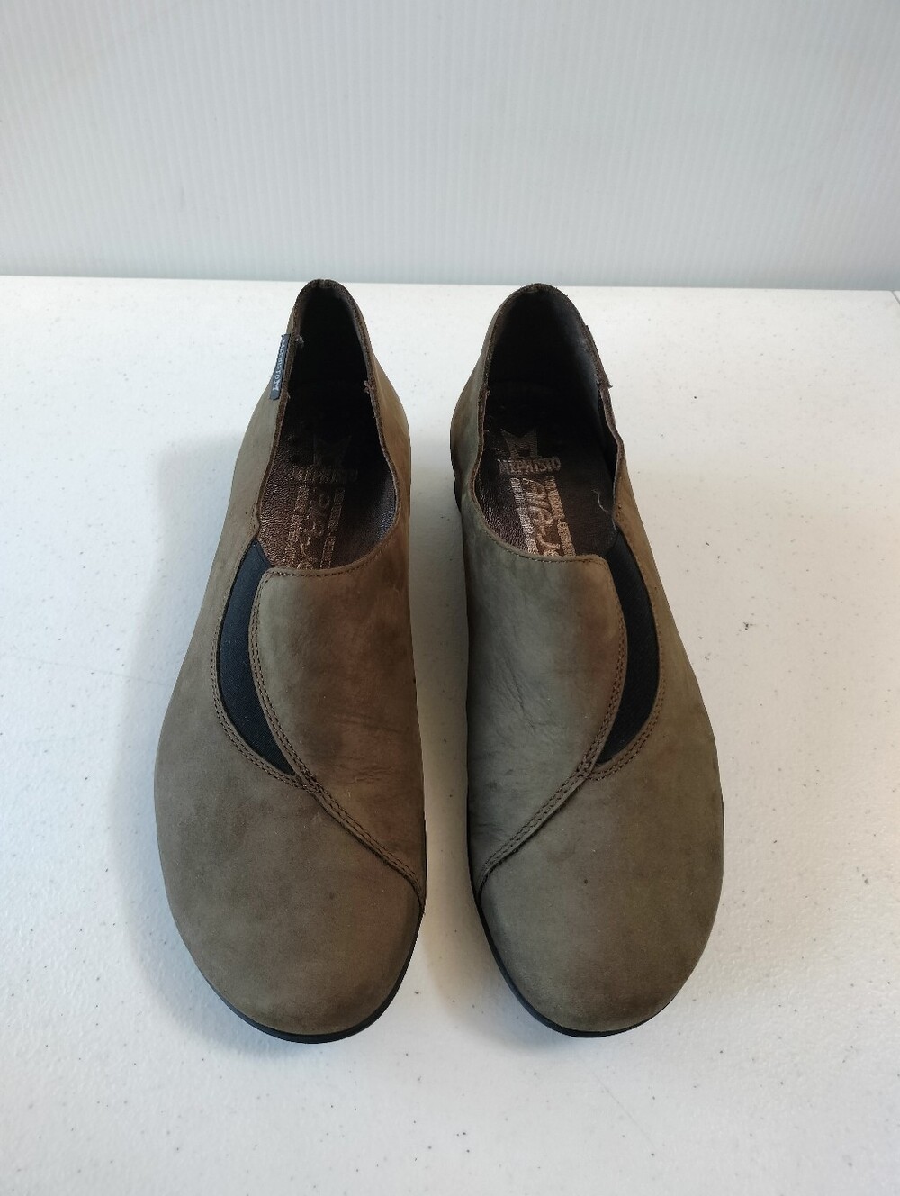 Mephisto Air Jet Womens Nubuck Leather Shoes 7.5 Slip On Comfort Travel